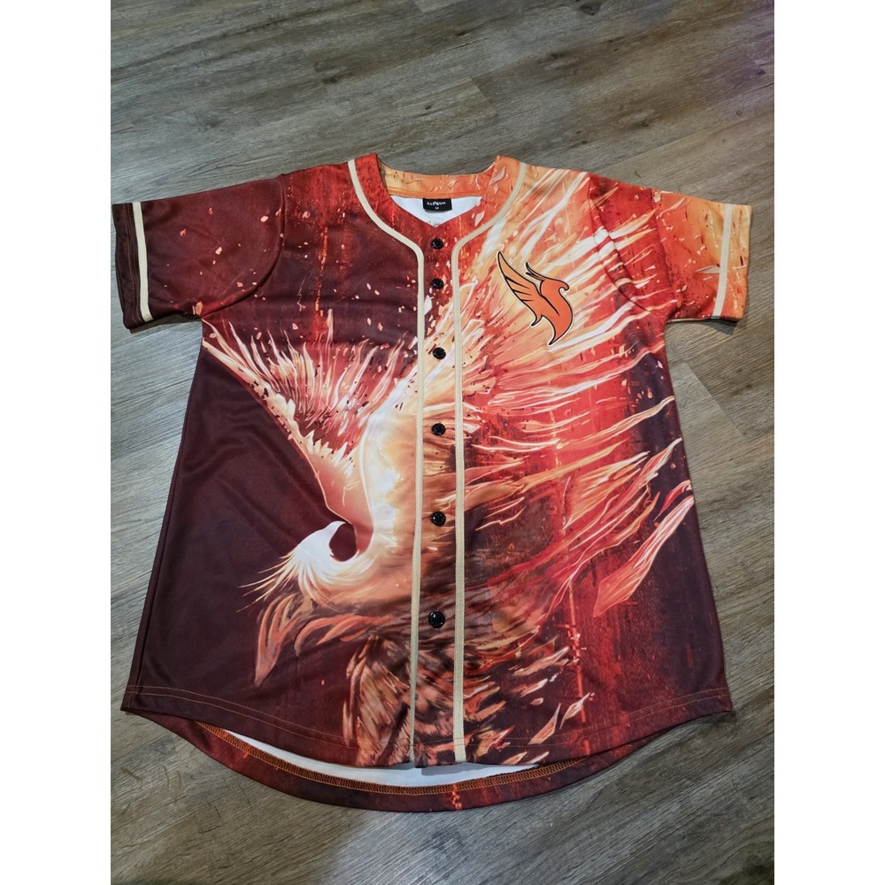 Illenium Fallen Embers Tour Baseball Jersey #3 Phoenix Fire Adult Size M